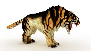 Sabretooth tiger 3D