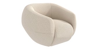Pierre Yovanovitch mobilier asymmetry armchair 3D