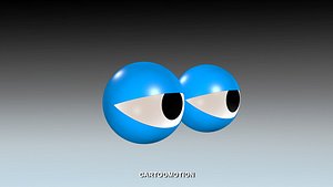 3d model comic eyes