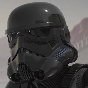 Star Wars Shadow Trooper Helmet Black 3D model