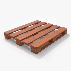 3D Wooden Pallet 06 PBR Brown