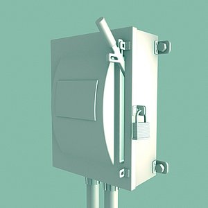 3d model electrical switch