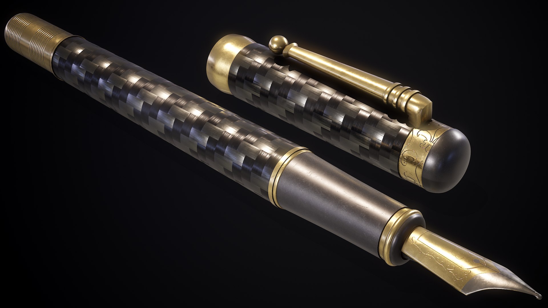 3D fountain pen - TurboSquid 1691273