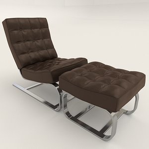 leather relax chair 3D model