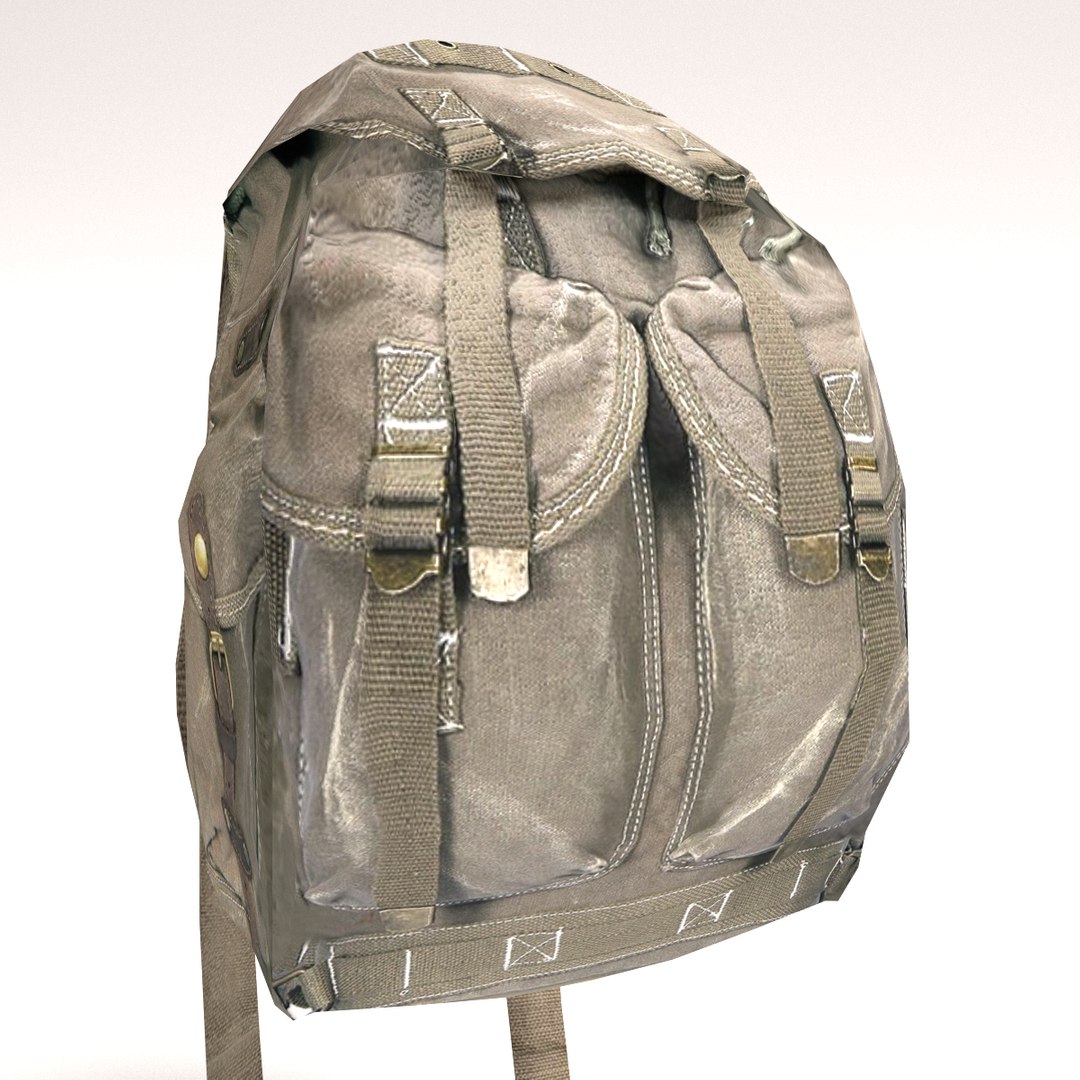 hiking backpack 3d model