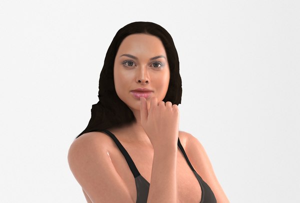 3D female rigged