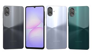 3D Samsung Galaxy A07 4G All Colors model