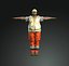 3D construction worker model