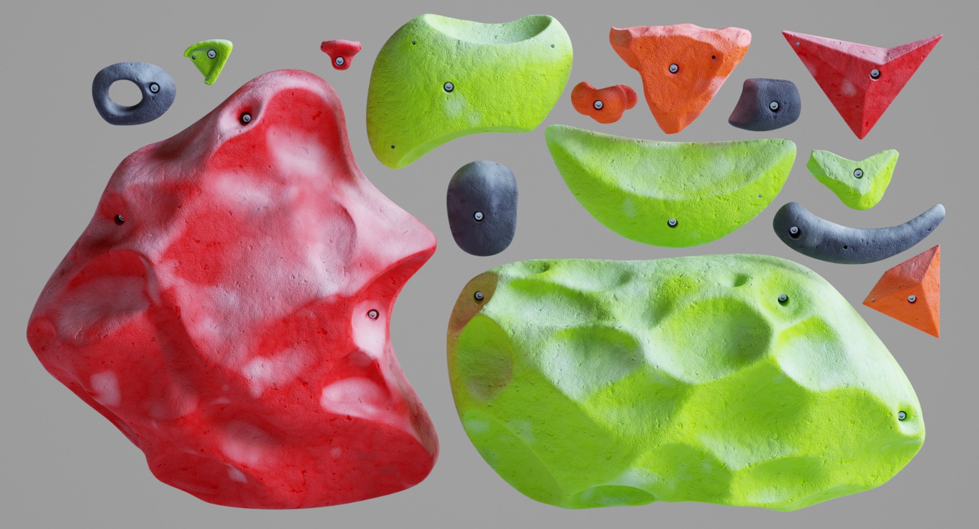 3D climbing holds https://p.turbosquid.com/ts-thumb/Nn/CUwBZd/dBK1qKUc/00154_climbing_holds_surface_v001_00_signature_wide.rgb_color.0000/jpg/1511885445/1920x1080/fit_q87/d78b7809b8a36230124ec3ea75fc232c0034cddb/00154_climbing_holds_surface_v001_00_signature_wide.rgb_color.0000.jpg