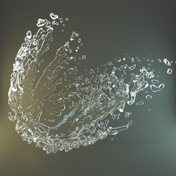 3d splash liquid