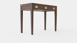 Pocasset desk console table wenge 3D