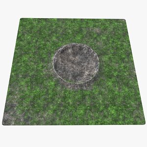 3D crater real modeled