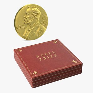 3D Nobel Medal in Physiology or Medicine with Box Collection