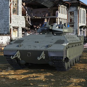 Namer Heavy IFV with Remote Turret Rigged for Cinema 4D 3D model