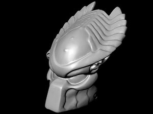 3d model ancient predator mask