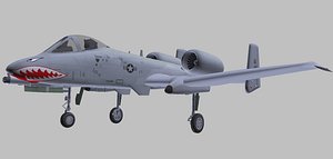 fairchild a-10 thunderbolt ii 3D model