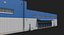 Collezione Blu Di Edifici Industriali E Puntelli
