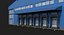 Collezione Blu Di Edifici Industriali E Puntelli