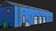 Collezione Blu Di Edifici Industriali E Puntelli