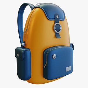 Cartoon children school backpack