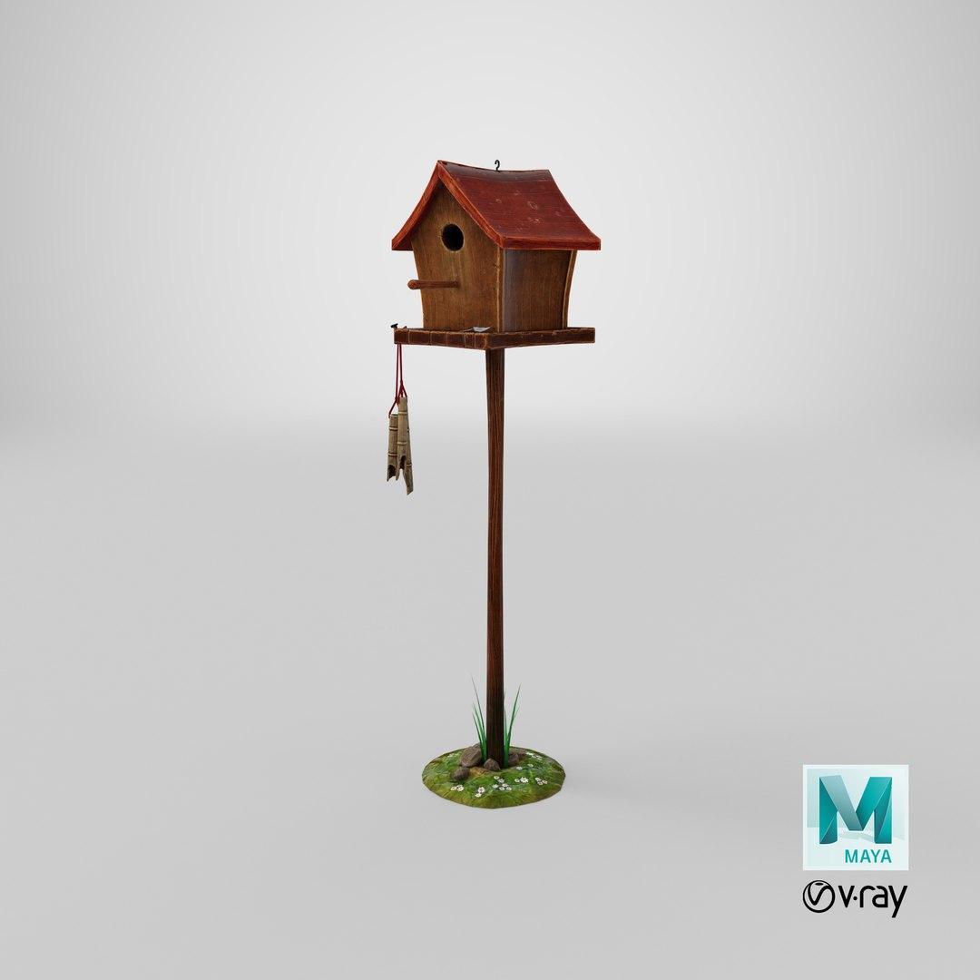 Stylized Bird House 3D model https://p.turbosquid.com/ts-thumb/Nn/b2GT5M/PG/stemcell_maya_vray_render/png/1642663832/1920x1080/fit_q87/78b8e310a9b3e322130ac0ba6e941c84932174a9/stemcell_maya_vray_render.jpg