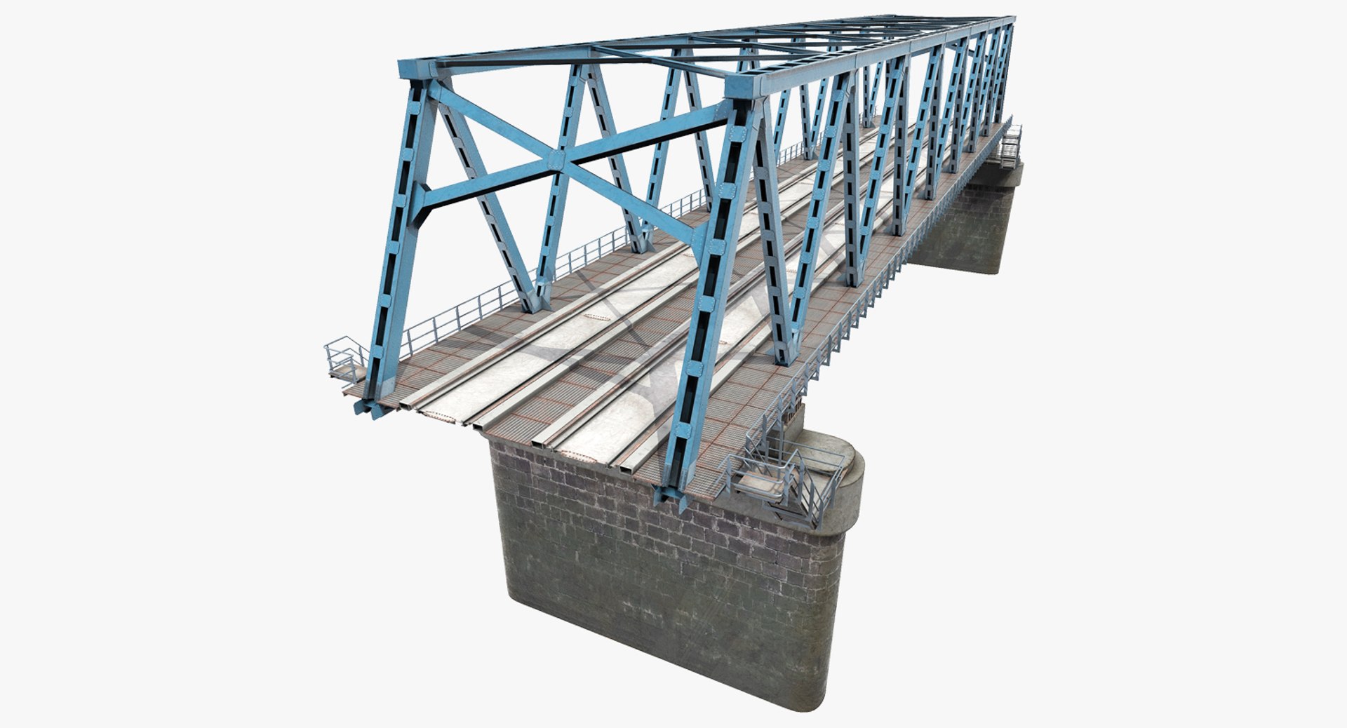 Old Railway Bridge 3D Model 3D model preview