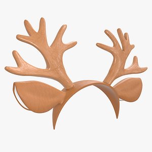 3D headband deer horn model