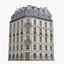 12 Realistic Old European Paris Buildings Collection