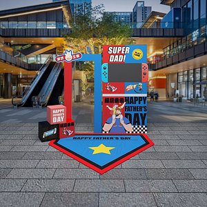 3D model Fathers Day Check In Super Dad Switch Theme Check In