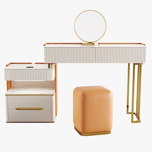3D Vailora Modern Makeup Vanity Dressing Table