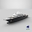3D GenericMilitary Superyacht