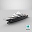 3D GenericMilitary Superyacht