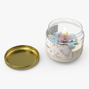 Jar Candle ReStory Fire Burns with Cover