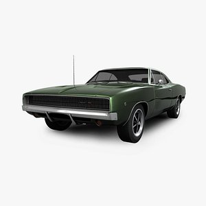 dodge charger rt 1968 3D