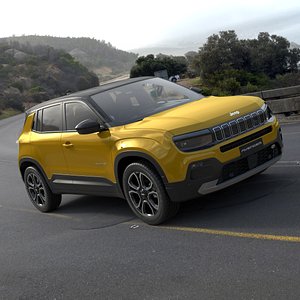 3D Jeep Avenger Yellow