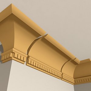 interior cornice molding 3d dxf