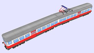 3D model finnish sm 1 passenger train