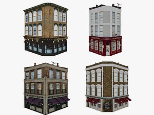 London houses 3 3D model model