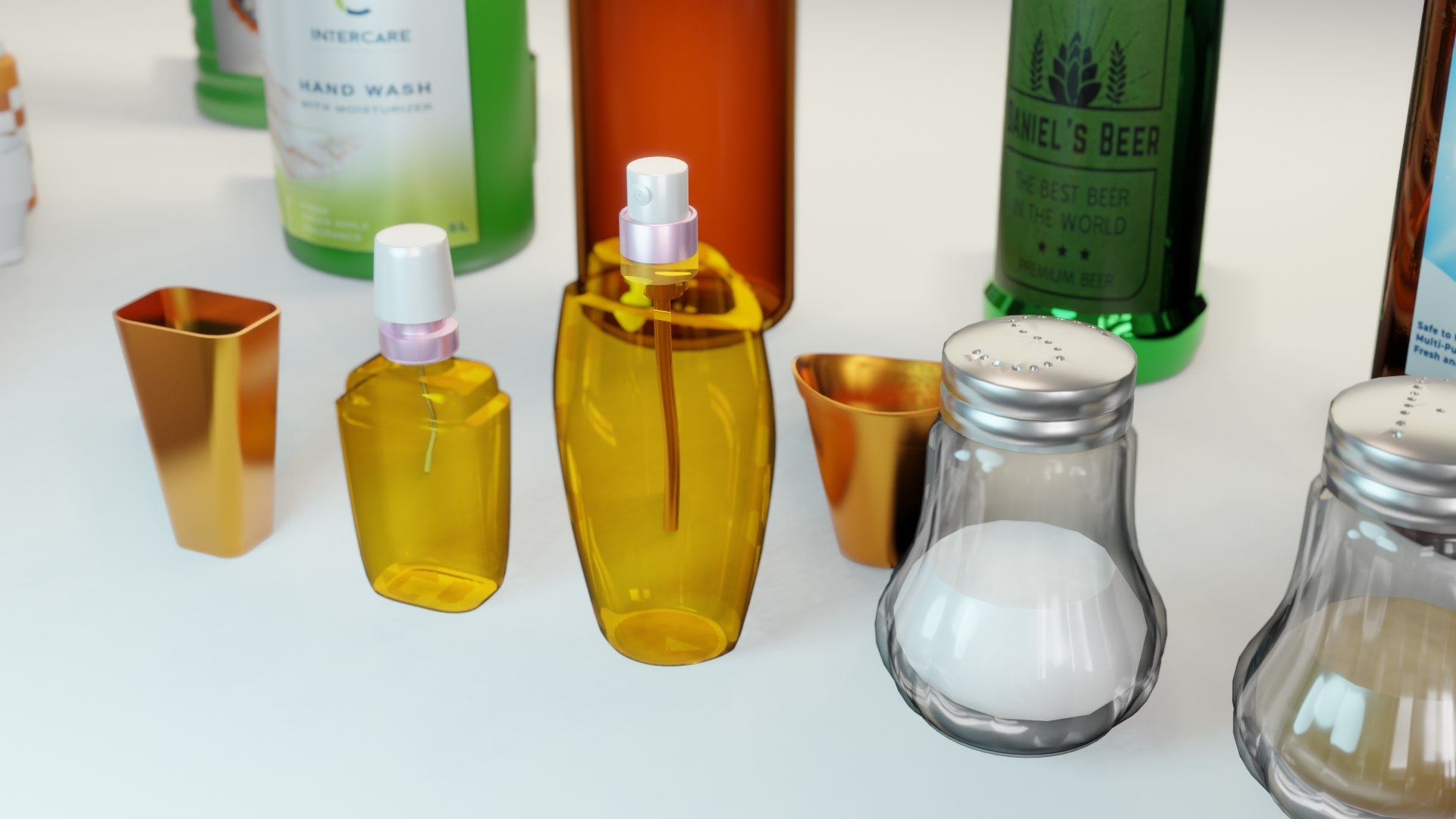 3D Model Bottle Collection - TurboSquid 2030417