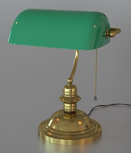 Green bankers lamp