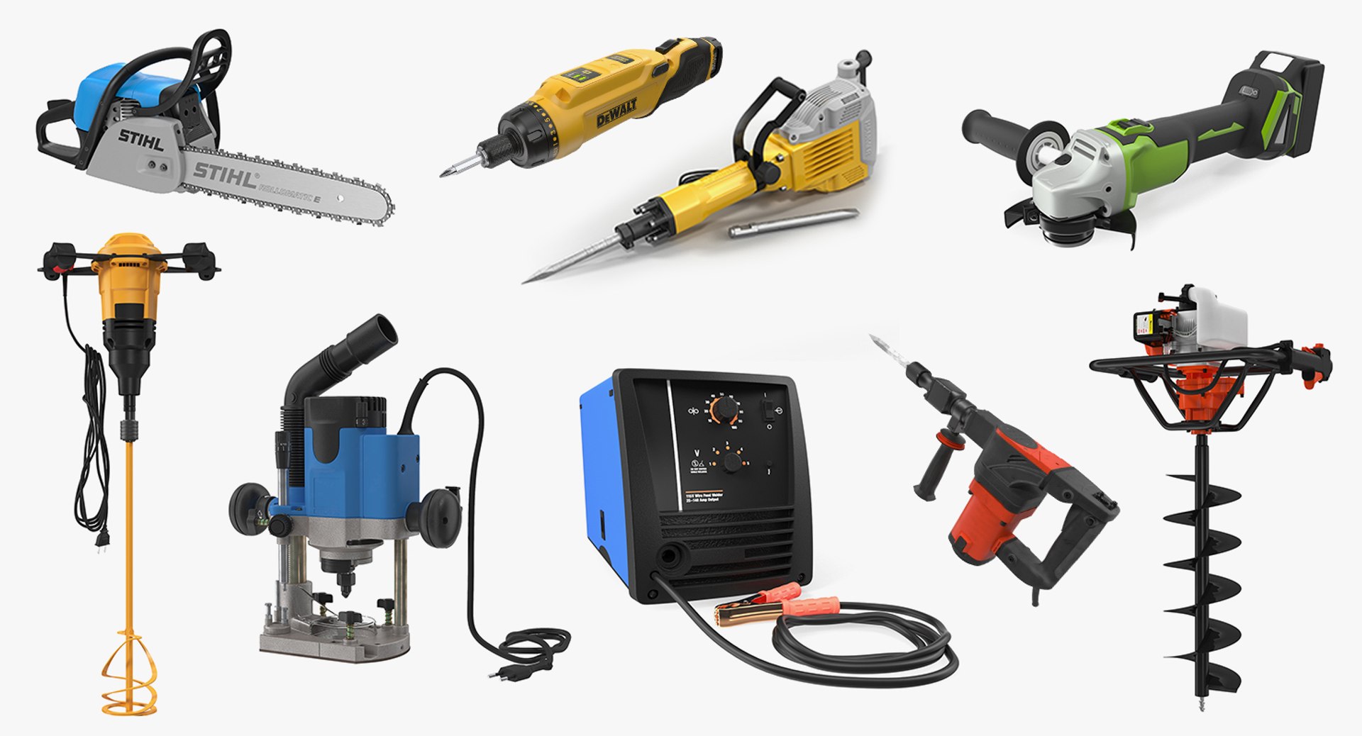 3D industrial power tools 3 https://p.turbosquid.com/ts-thumb/No/3sSXjc/FN00jXZg/industrialpowertoolscollection33dmodel002/jpg/1565878439/1920x1080/fit_q87/8779f273e9765a422d08970d12be6ec67edc0409/industrialpowertoolscollection33dmodel002.jpg
