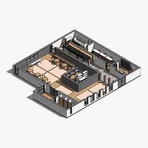 Night club - Revit model 3D