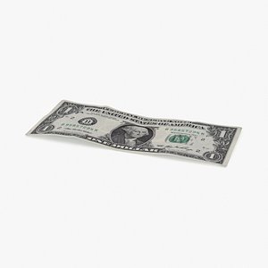 1 dollar bill single 3d max