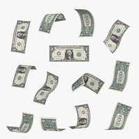 United States 1 Dollars Falling Notes