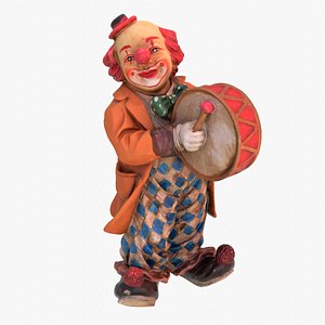 Clown statuette high-poly 3D model 3D model