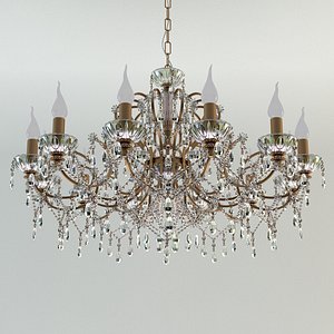 3d model classic chandelier ceiling