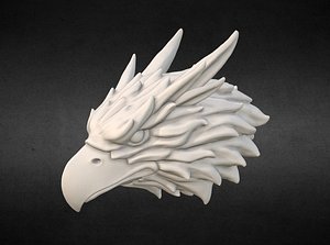 3D griffin head print ready