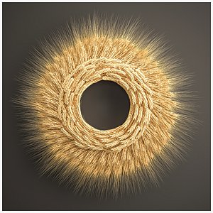 Wheat Ears Wall Wreath 217 3D model