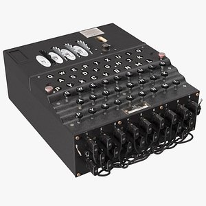 3D Enigma M4 Cipher Machine