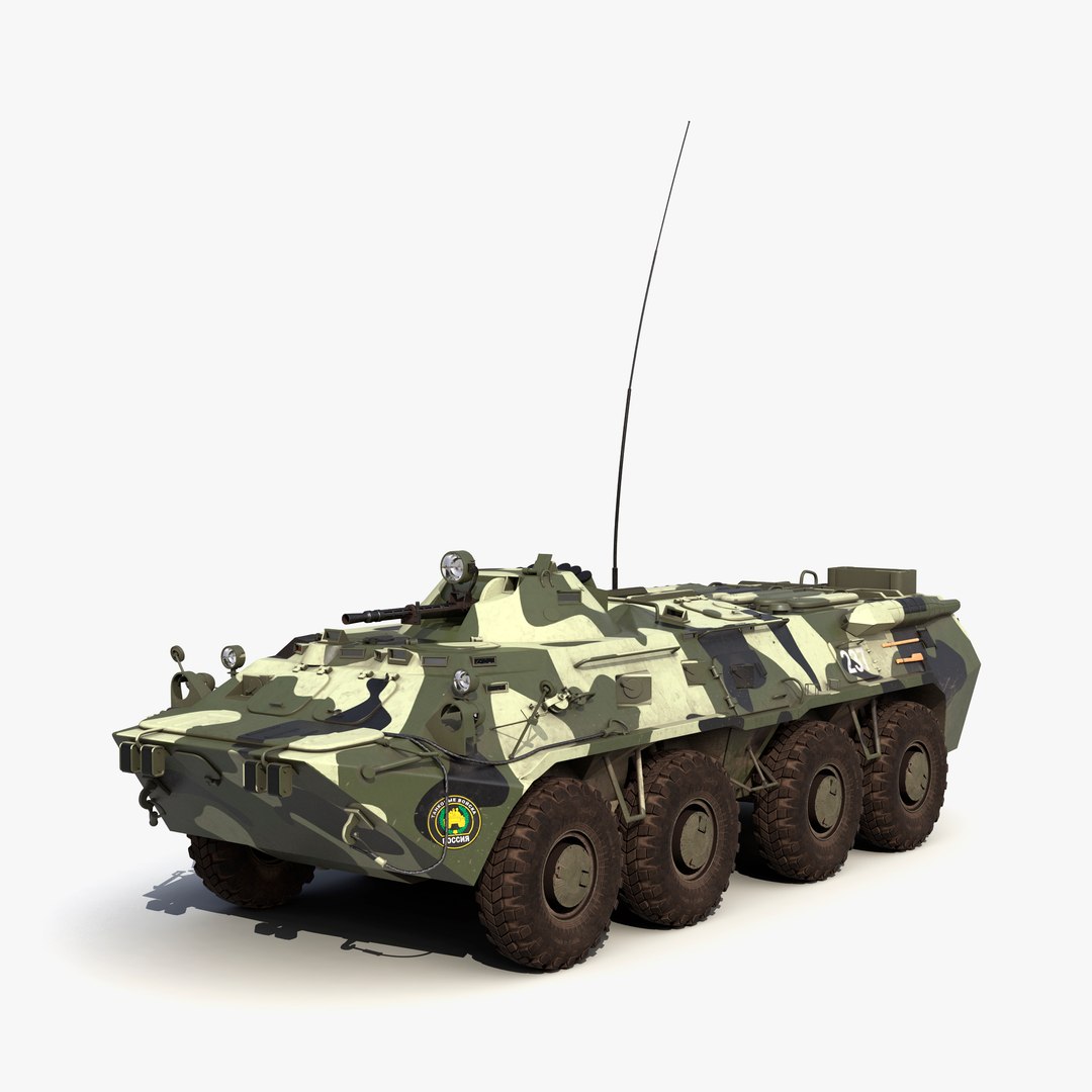 BTR 80 3D model preview